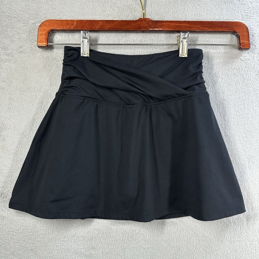 Yogalicious Lux Crosstown Skort Women's Size XS Black Athleisure Tennis Athletic